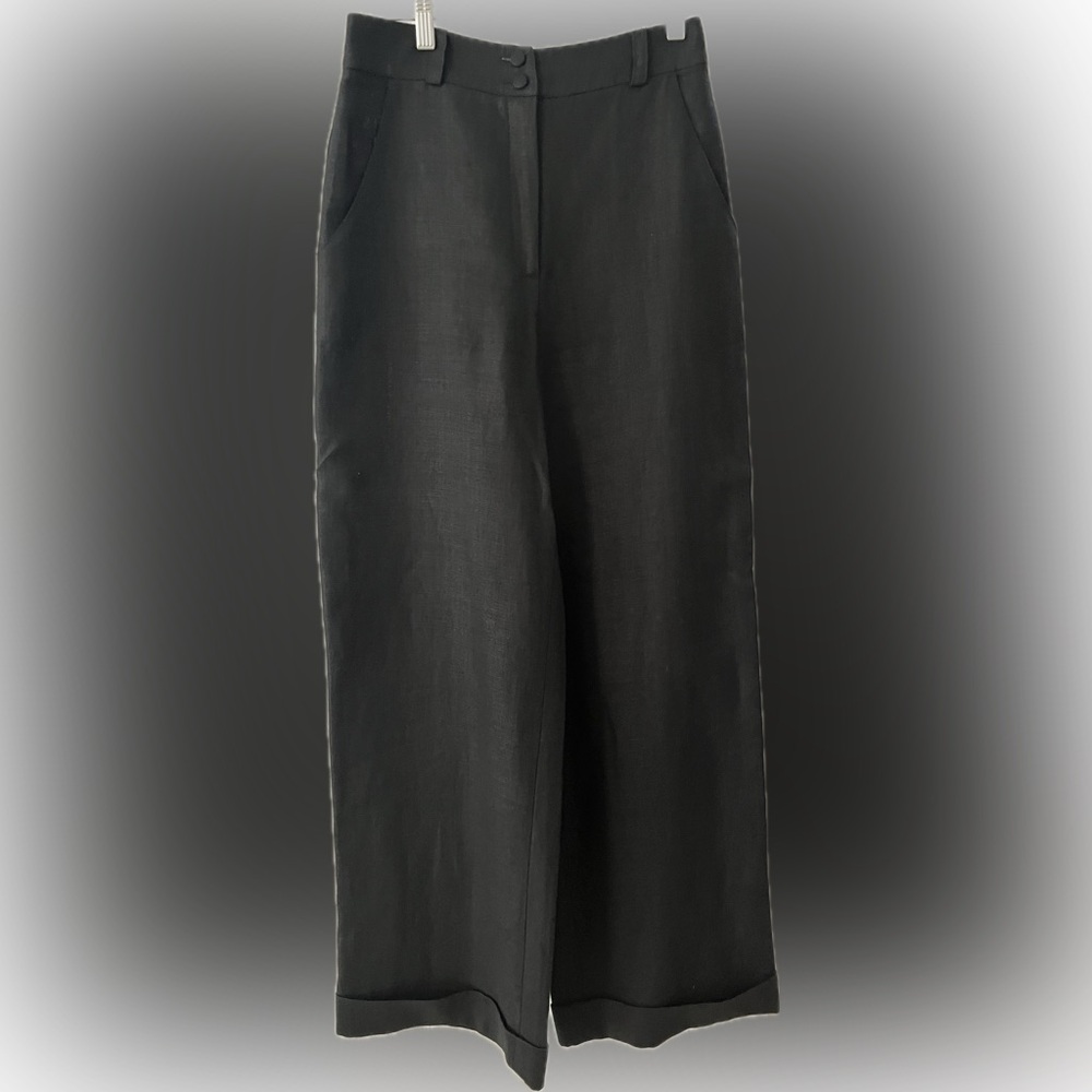 Classic Black Wide-Leg Trousers